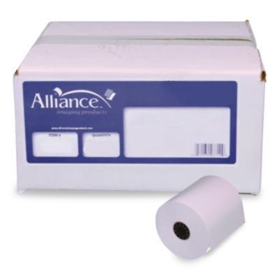 Alliance Thermal Cash Register/POS Roll Thermal Cash Register/POS Roll, 2.94" x 400 ft, White, 12/Carton