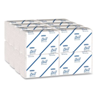 Scott® Multi-Fold Towels, Absorbency Pockets, 1-Ply, 9.2 x 9.4, 250/Pack, 16 Packs/Carton