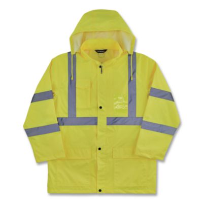 ergodyne® GloWear 8376K Lightweight HV Rain Suit, 5X-Large, Lime