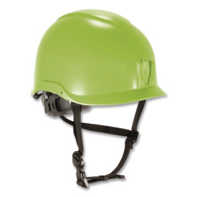 ergodyne® Skullerz 8976 Class E Safety Helmet, 6-Point Ratchet Suspension, One Size Fits Most, (6.5 to 8), Lime