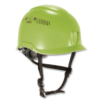 ergodyne® Skullerz 8977 Class C Safety Helmet with Adjustable Venting, 6-Point Ratchet Suspension, (6.5 to 8), Lime
