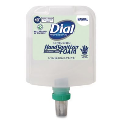 Antibacterial+Foaming+Hand+Sanitizer+Refill+for+Dial+1700+V+Dispenser+1.2+L+Fragrance+Free+3%2fCarton+1700019717