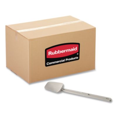Rubbermaid® Cold Spoon Spatula, Plastic, 16.25", White, 36/Carton