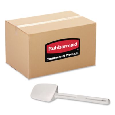 Rubbermaid® Cook's Scraper, Plastic, 13.25", White, 36/Carton