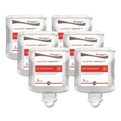InstantFOAM+COMPLETE+PURE+Alcohol+Hand+Sanitizer+1+L+Refill+Fragrance-Free+6%2fCarton+10691240071003