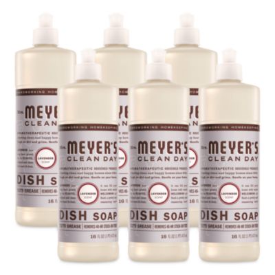 Mrs. Meyer's® Dish Soap, Lavender Scent, 16 oz Bottle, 6/Carton