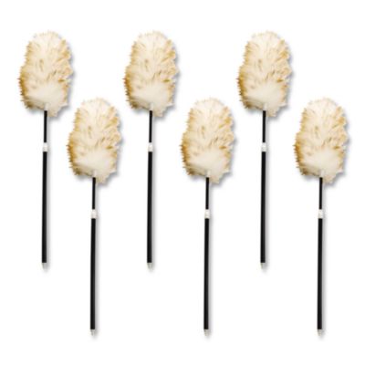 Rubbermaid Commercial Products Lambswool Duster with Telescoping Plastic Handle, 30"- 42"