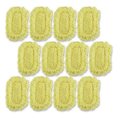 Trapper Looped-End Dust Mop Head 12 x 5 Yellow 12/Carton FGJ15100YL00