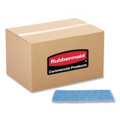 Economy Wet Mopping Pad Microfiber 18" Blue 12/Carton FGQ40900BL00
