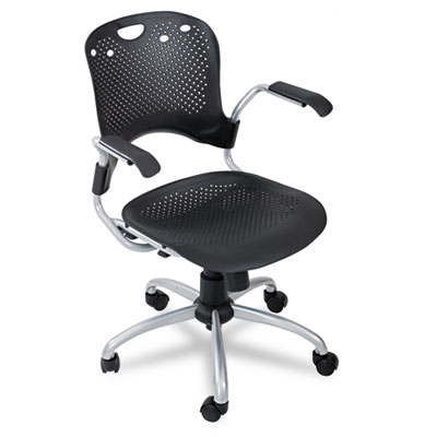 Circulation Series Task Chair, Black, 25 x 23-3/4 x 37-3/4