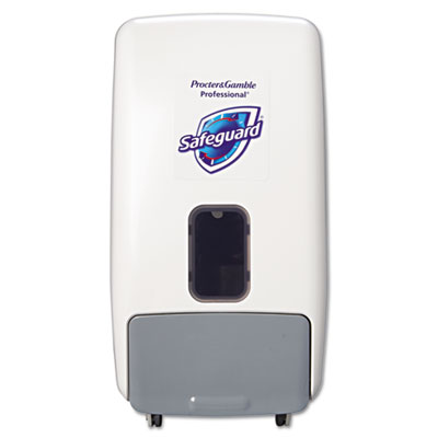 Foam Hand Soap Dispenser, Wall/Counter Mountable, 1200mL, White/