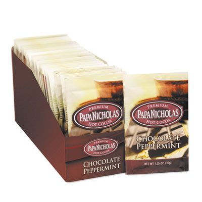 Premium Hot Cocoa, Chocolate Peppermint, 24/Carton