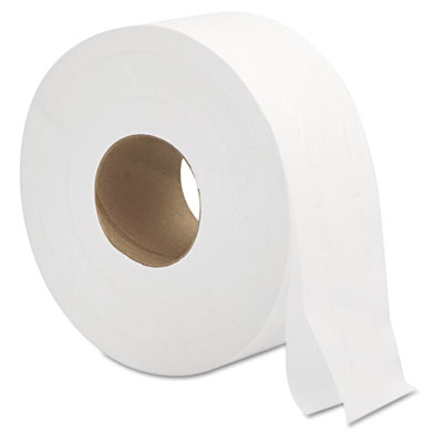 Jumbo Roll Bath Tissue, 2-Ply, 9", White, 12/Carton