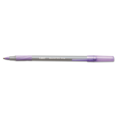 Round Stic Grip Xtra Comfort Ballpoint Pen, Purple Ink, Medium,
