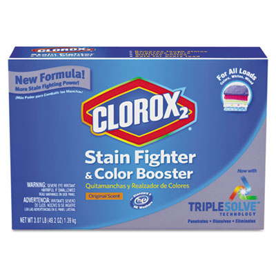Stain Remover and Color Booster, Powder, Original, 49.2oz Box, 4