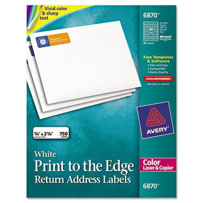  Color Labels on Return Address Labels For Color Laser   Copier  3 4 X 2 1 4  Matte