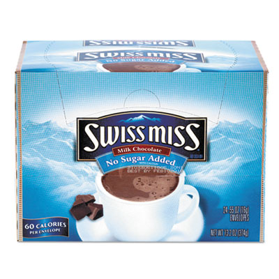 Hot Cocoa Mix, No Sugar Added, 24 Packets/Box