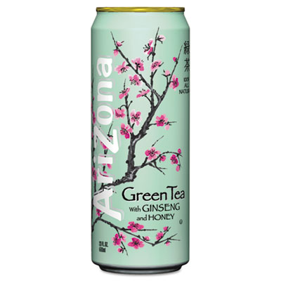 Green Tea with Ginseng & Honey, 23 oz Can, 24/Case
