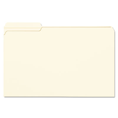 File Folder, 1/3 Cut First Position, Reinforced Top Tab, Legal, Manila, 100/Box<br />91-SMD-15335