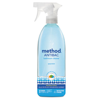 Antibacterial Spray, Bathroom, Spearmint, 28oz Bottle