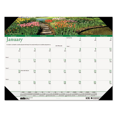 Gardens of the World Photographic Monthly Desk Pad Calendar, 22