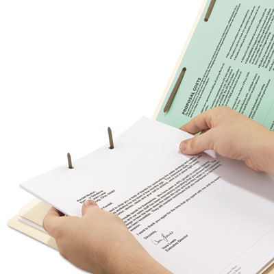 Manila End Tab Classification Folders, Letter, Four-Section, 10/Box