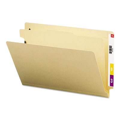 Manila End Tab Classification Folders, Legal, Four-Section, 10/Box<br />91-SMD-29825