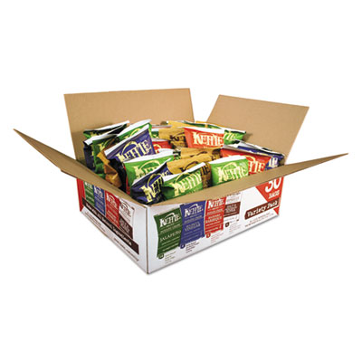 Kettle® Potato Chips, Assorted Flavors, 1.5 oz Bag, 30/Carton