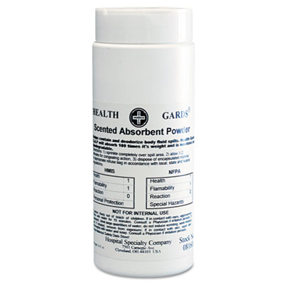 Health Gards® Absorbent Powder, Scented, 16 oz Shaker Can, 12/Carton