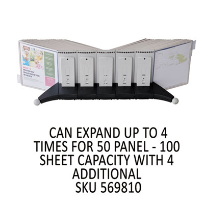 Sherpa Desk Reference System 10 Panels 10 X 5 7 8 X 13 1 2 Gray