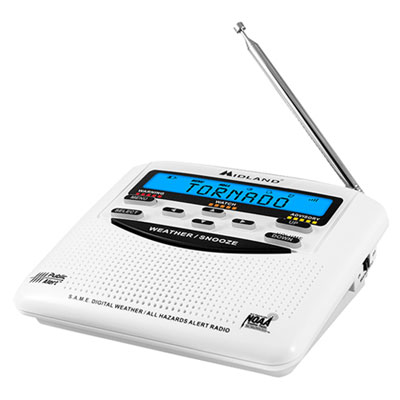 WR120 Emergency Weather Alert Radio White WR120B