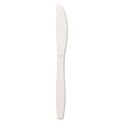 Plastic Cutlery, Heavy Mediumweight Knife, 100-Pieces/Box