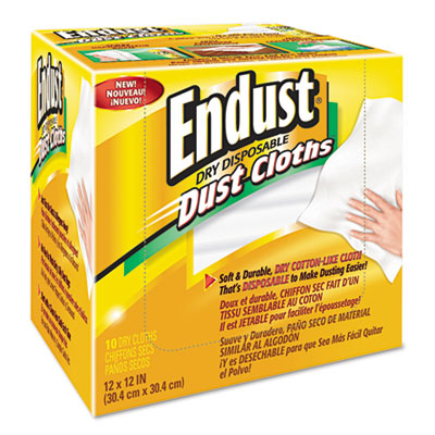 Dust Cleaner, Cloth, 32oz, White, 10/Box