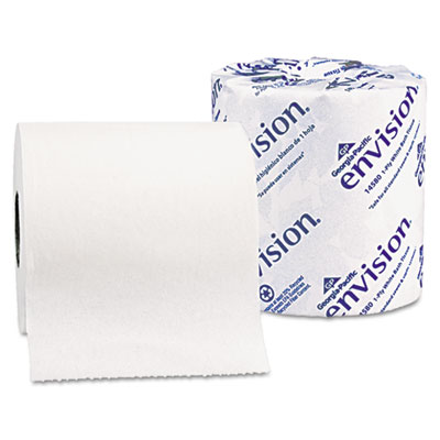 One-Ply Bathroom Tissue, 1210 Sheets/Roll, 80 Rolls/Carton