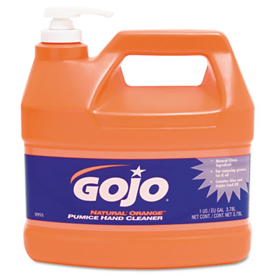 Natural Orange Pumice Hand Cleaner, Orange Citrus, 1gal Pump, 4/