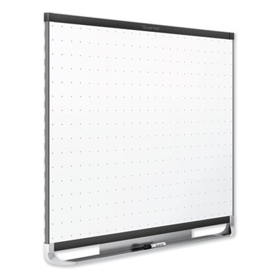 Quartet® Prestige 2 Magnetic Total Erase Whiteboard, 96" x 48", White Surface, Black Aluminum/Plastic Frame