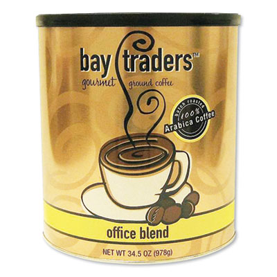 bay traders 96152 Office Blend Ground Coffee, 34.5 oz Can (BYX639646)