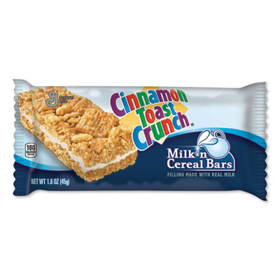 Cinnamon Toast Crunch GEM10573 Milk N' Cereal Bars, 1.58 oz, 12 Bars/Box (GNM2051064)