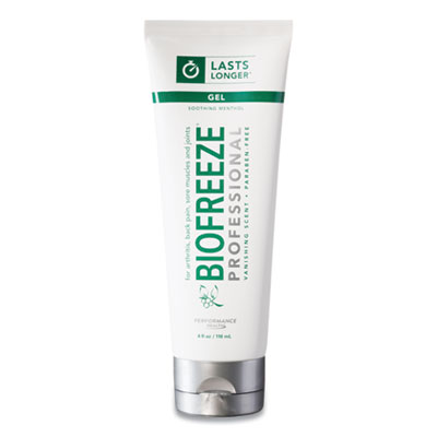 BIOFREEZE 13407 Fast Acting Menthol Pain Relief Topical Analgesic, Green Gel, 4 oz Tube (BIF540936)
