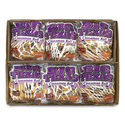 Cloverhill Bakery 790027 Big Texas Cinnamon Roll, 4 oz, 12/Box, Free Delivery in 1-4 Business Days (GRR90000135)