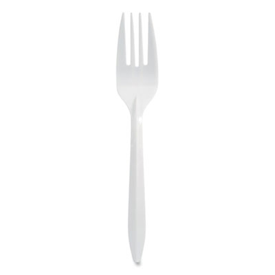Berkley Square 1102000 Individually Wrapped Mediumweight Cutlery, Forks, White, 1,000/Carton (BSQ886782)