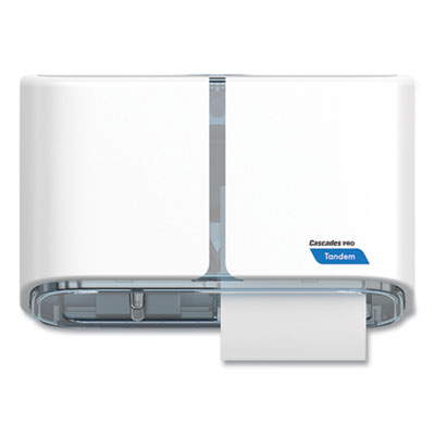Tandem No Touch High Capacity Bath Tissue Dispenser 12.5 x 6.6 x 7.2 White C313