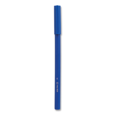 Ballpoint Pen Stick Medium 1 mm Blue Ink Blue Barrel Dozen TR52860CC