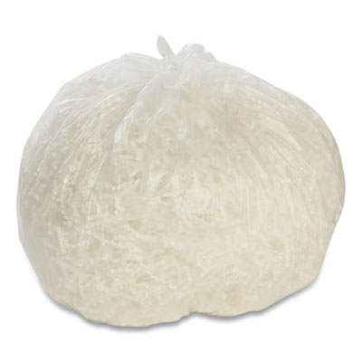 AbilityOne® 8105015170803, SKILCRAFT High Density Can Liners, 4 gal, 12 mic, 17" x 18", Natural, Flat Pack, 17/Box