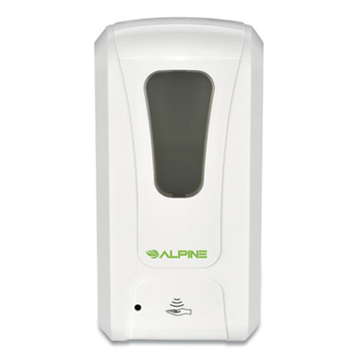 Alpine 430L Liquid Hand Sanitizer/Soap Dispenser, 1,000 mL, 6 x 4.48 x 11.1, White (GN1430LEA)