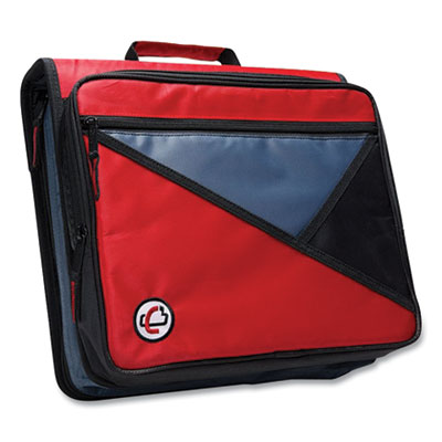 Case it LT-007 RED Universal Zipper Binder, 3 Rings, 2" Capacity, 11 x 8.5, Red/Gray Accents (CAE271291)