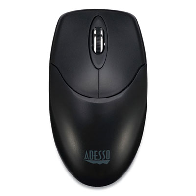 Adesso M60 iMouse M60 Antimicrobial Wireless Mouse, 2.4 GHz Frequency/30 ft Wireless Range, Left/Right Hand Use, Black (ADEM60)