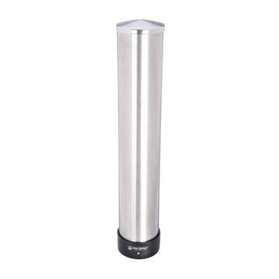 Large Water Cup Dispenser with Removable Cap For 12 oz to 24 oz Cups Stainless Steel C3400P