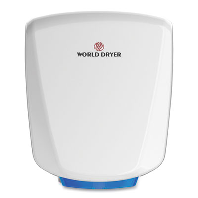 WORLD DRYER® VERDEdri Hand Dryer, 120 V, 3.9 x 12.25 x 14.5, White