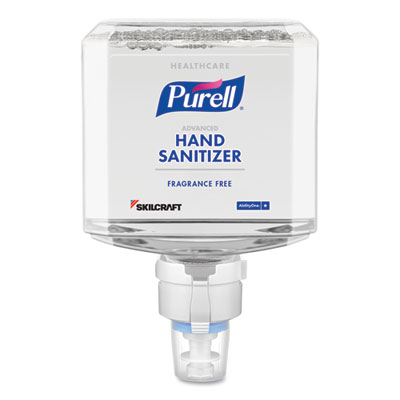 AbilityOne® 6508016941820 SKILCRAFT PURELL Healthcare Gentle and Free Foam Hand Sanitizer Refill, 1,200 mL, Unscented, 2/Box